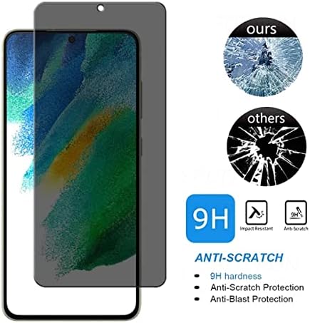 AISELAN Samsung Galaxy S21 FE 5G Adatvédelmi képernyővédő fólia,[2 Db] 9H Keménység Anti-spy Anti-Semmiből Könnyen Telepíthető