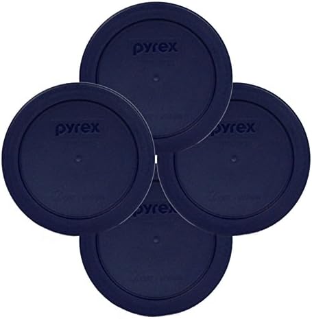 Pyrex Kék 2 Csésze Tároló Kerek Fedél 7200-PC Üveg Tálak 4-Pack