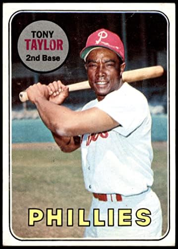 1969 Topps 108 Tony Taylor Philadelphia Phillies (Baseball Kártya) VG Phillies