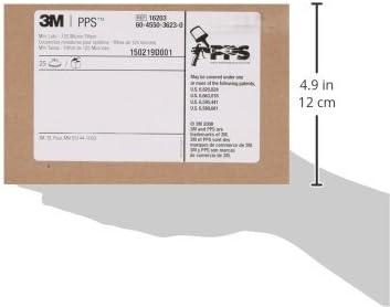 3M PPS (Eredeti Sorozat) Eldobható Fedelek, 16203, Mini, 125 Mikron Szűrő, 25 fedelek per esetén