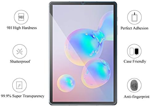 Ailun Képernyő Védő Galaxy Tab S6, Edzett Üveg 9H Keménység, 2.5 D Él, Ultra Tiszta, Anti-Semmiből, az Ügy Barátságos