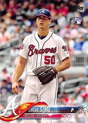 2018 Topps 278 Lucas Sims Atlanta Braves Újonc Baseball Kártya