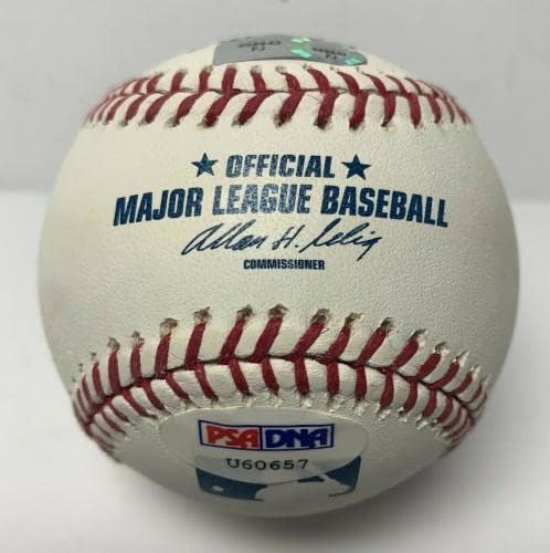 Tommy lasorda-val Aláírt MLB Baseball Dodgers PSA U60657 - Dedikált Baseball