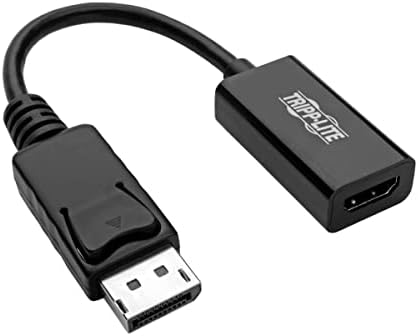 Tripp Lite DisplayPort-HDMI Adapter Átalakító 4K @ 60Hz, Reteszelés Csatlakozó, DP 1.2 2.0-HDMI M/F, DP-HDMI (P136-06N-H2V2LB),Fekete