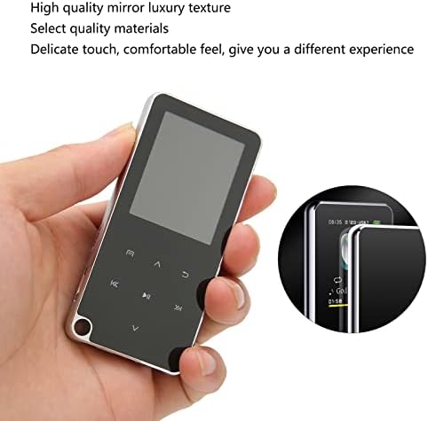 Bluetooth 4.0 zenelejátszó, Zsebében a Digitális Zene Lejátszó, Mini hangvezérelt Felvevő 1,8 Hüvelykes Színes LCD Kijelző,