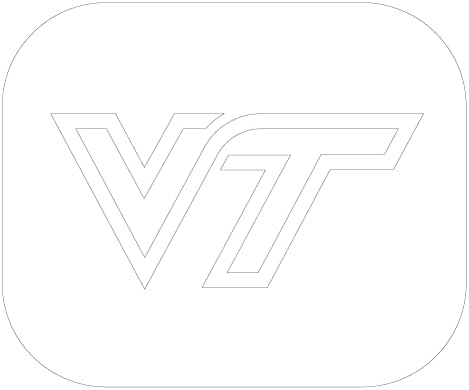 U-Stencil Virginia Tech VT Script Curbee Stencil - VTOOS-603