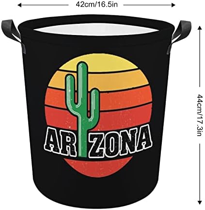 Arizona Kaktusz Naplemente Nagy Kosárban Vízálló Szennyesben Összecsukható Tároló Kosár Játék Szervezője
