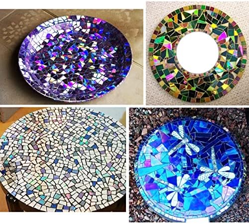 Hengyisha 250g Üveg Mozaik Csempe a Kézműves, ólomüveg Kellékek, Festett Üveg Készletek Felnőttek számára, lépcsőfok