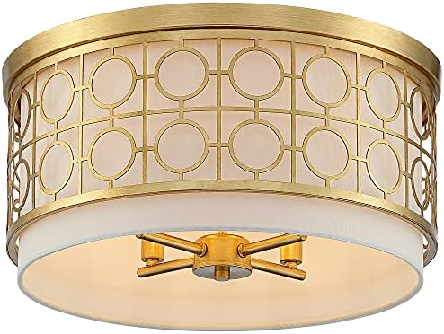 Possini Euro Design Cherie Modern Glam Luxus Közel Mennyezeti Lámpa süllyeszthető Lámpatest, aranyozott Fém 18 Széles
