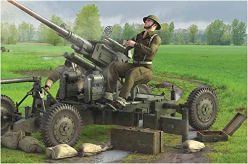 Rubicon Modellek RB0123 1/56 Brit Hadsereg Boforth 1.6 cm (40 mm) L/60 géppuska, a Mk.1/3 Legénység Műanyag Modell