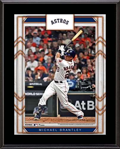 Michael Brantley Houston Astros 10.5 x 13 Szublimált Játékos Emléktábla - MLB Játékos Plakkok, valamint Kollázsok