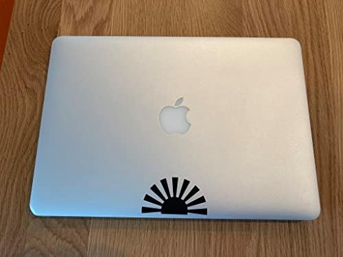 Kedves Áruház MacBook Air/Pro MacBook Matrica Asahi Nap Zászló Zászló Matrica Fekete M870-B