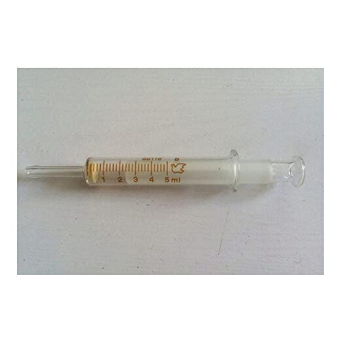 5ML Üveg-Fecskendő Injektor Sampler elmulasztják a Tinta Kémiai Gyógyszer, Nagy Átmérőjű Üveg-Fecskendő