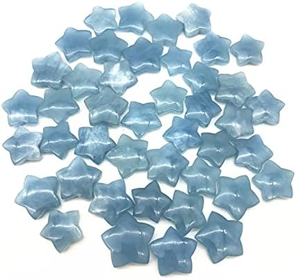 SEEWOODE AG216 1db Természetes Kék Aqumarine Kvarc Kristályok Csillag Alakú Kő Gyógyító Kő DIY Természetes Kövek, Ásványok