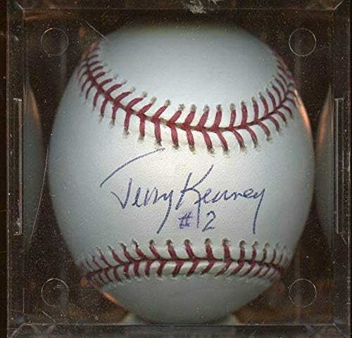 Jerry Kenney 12 Egységes Aláírt Hivatalos MLB Selig Baseball Hologram - Dedikált Baseball