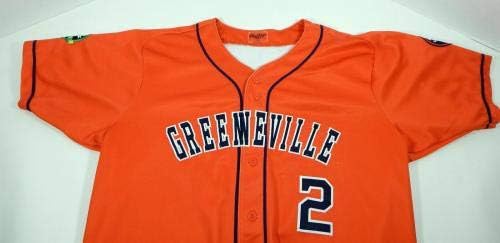 2017 Greeneville Astros Joan Mauricio 2 Játék Használt Narancssárga Mez DP06282 - Játék Használt MLB Mezek