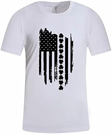 Nyári Mens T-Shirt Férfi Grafikus Póló Művészeti Ecset, Stílus, Férfi Póló Függetlenség Napja Nehéz Pamut póló