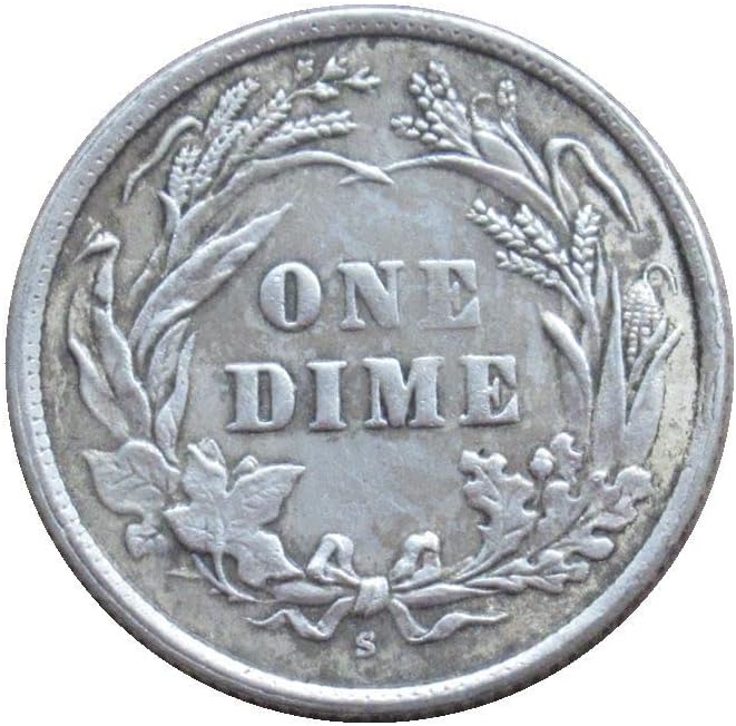 Amerikai Borbély 10 Cent 1915 Ezüst Bevonatú Replika Emlékérme