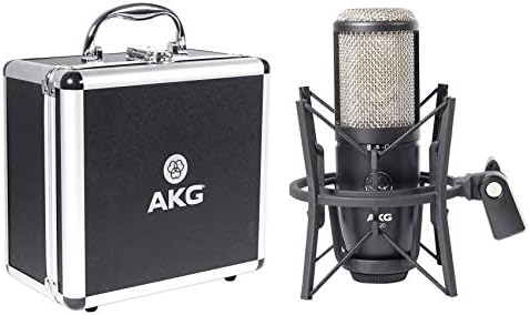 AKG P420 Stúdió Kondenzátor Felvétel Podcasting Kettős Mikrofon Kapszula Mikrofon Csomag Rockville PRO-M50 Stúdió Fejhallgató