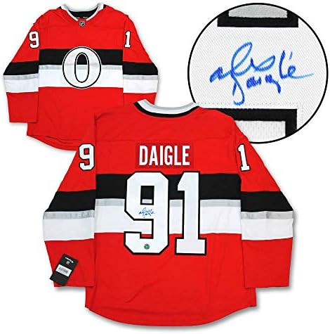 Alexandre Daigle Ottawa Senators Dedikált Fanatikusok Jersey - Dedikált NHL-Mezek