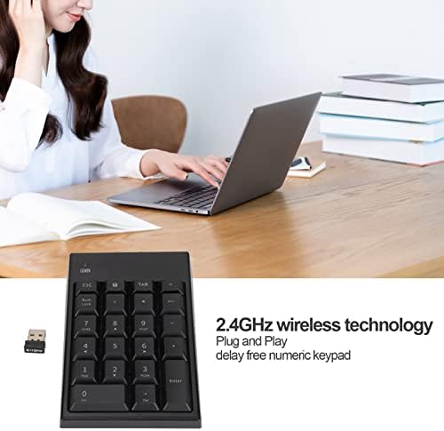 Vezeték nélküli Szám Pad, 22 Kulcs USB-Szám Pad, 10M Átviteli Késleltetés Ingyenes Hordozható Numerikus Billentyűzet,