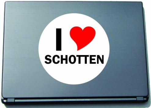 Imádom Aufkleber Matrica Laptopaufkleber Laptopskin 297 mm, mit Stadtname SCHOTTEN