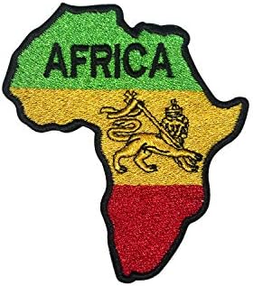 Afrika Rasta Zászló Hímzett Vasalót Varrni a Patch Jelvény, Ruhák stb.