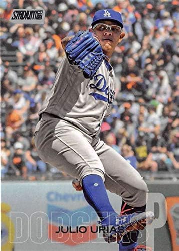2018 Topps Stadion Club 231 Julio Urias Los Angeles Dodgers Baseball Kártya - GOTBASEBALLCARDS
