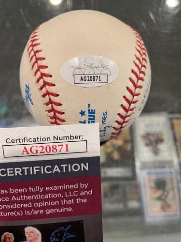 Johnny Groth Detroit Tigers Egyetlen Aláírt Hivatalos Baseball Szövetség Menta - Dedikált Baseball