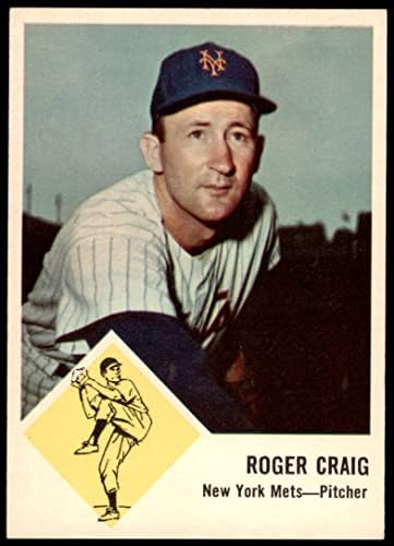 1963 Fleer 47 Roger Craig New York Mets (Baseball Kártya) NM/MT Mets