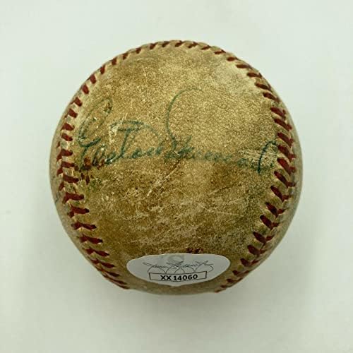 Joe Dimaggio & Elston Howard Aláírt 1950-es Amerikai Liga Játék Baseball SZÖVETSÉG - Dedikált Baseball