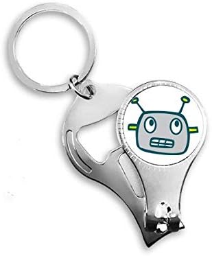 Univerzum Idegen Szürke Robot Köröm Zimankó Gyűrű kulcstartó Sörnyitó Clipper