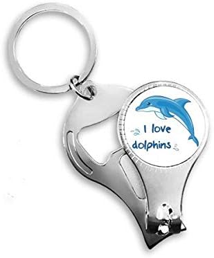 Imádom A Delfineket Illusztrálására Köröm Zimankó Gyűrű Kulcstartó Sörnyitó Clipper