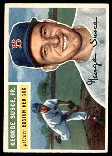 1956 Topps Baseball 93 George Susce Boston Red Sox Kiváló Fehér Hátsó