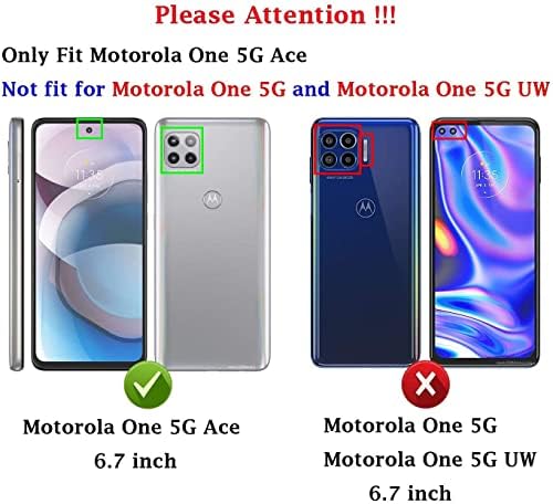 LeYi Motorola Egy 5G Ace Esetében, a Motorola Egyik 5G Ace Telefon Esetében a [2 Csomag] Edzett Üveg kijelző Védő fólia,
