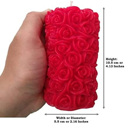 Matin Szilikon 3D Rose 3 Réteg Kézzel készített Reversable Szappan Virág, Gyertya Penész (Rose Kimenet, Súly : 100 G)