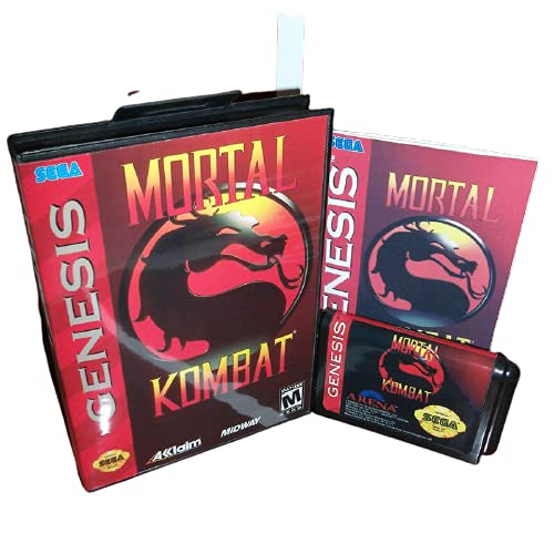 Aditi Mortal Kombat 1 amerikai Álca Mezőbe, majd Kézikönyv Sega Megadrive Genesis videojáték-Konzol 16 bit MD Kártya