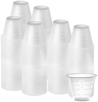 DIMES 1oz Műanyag Gyógyszer Csésze Tömeges Csomag 100-Epoxi Keverés, Gyanta, Keverés, Festék Keverés - 1 Uncia (30 ml)