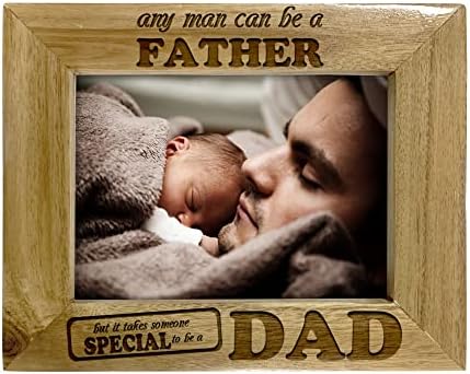 APASIN: egy Férfi Lehet Egy Apa, De ahhoz, hogy Valaki Különleges, hogy Egy Apa Képkeret - Természetes Gravírozott Fa