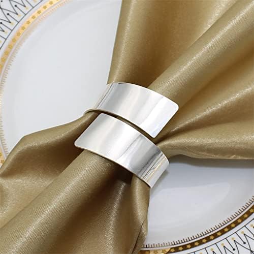 LUKEO Szalvéta Gyűrű Készlet Kerek Szalvéta tartó Gyűrűk Ünnep a Karácsony Esküvői Asztal Dekorációk