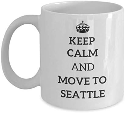 Nyugodj Meg, Majd Mozgassa Seattle-Be Tea Csésze Utazó Munkatársa, Barátja, Washington Utazási Bögre Jelen
