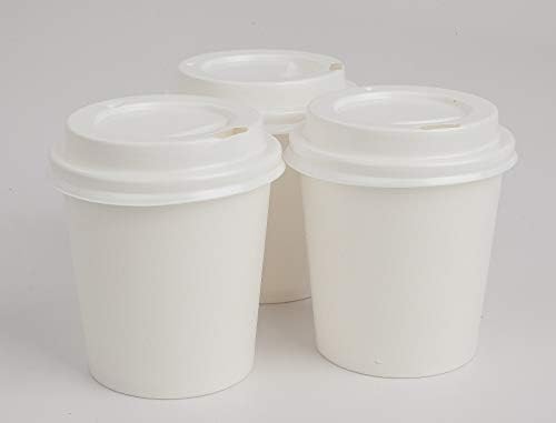 Arany Alma, Eldobható Papír Kávét 4 oz. Cups & Fedelek Mennyiség 50 csésze egy csomagban.