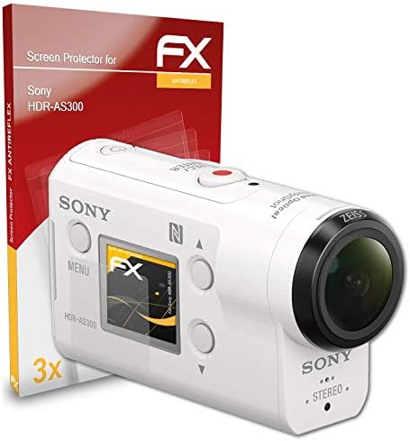 atFoliX képernyővédő fólia Kompatibilis Sony HDR-AS300 Képernyő Védelem Film, Anti-Reflective, valamint Sokk-Elnyelő