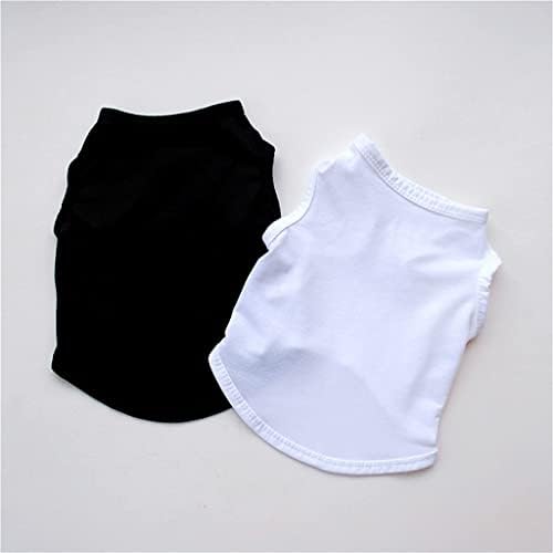 MGWYE Fekete-Fehér Póló, Pamut Kutyus Loungewear Rohanás Ki Jelmez Ruha (Szín : Fehér, Méret : Mcode)