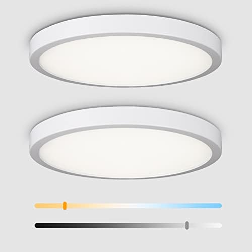 VIPMOON 2 Csomag Szabályozható LED-es Mennyezeti Lámpa, 24W 8.94 a süllyeszthető Mennyezeti Lámpa Lámpatest, 3000K-6500K