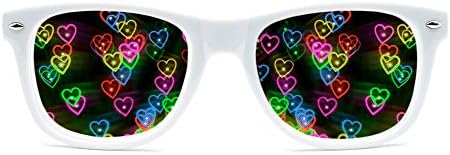 GloFX Szív Hatása Optikai Szemüveg - Lásd A Szív! - Különleges Hatást Rave EDM Fesztivál Fény Változó Szemüveg...
