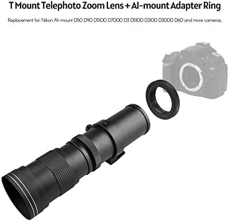 XIXIAN Kamera MF Szuper Telefotó Zoom Objektív F/8.3-16 420-800mm T2 Mount AI-Mount Adapter Gyűrű Univerzális 1/4 Szál