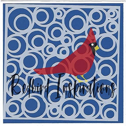 Redbird Inspirációk Eredeti Sablon, 6x6 Inch, Egy Absztrakt