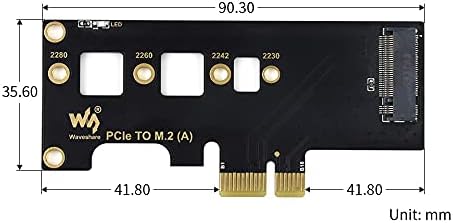 PCIe M. 2 Adapter, Támogatja a Raspberry Pi Számítási Modul 4 (CM4), Gyorsabb Olvasás/Írás,Kompatibilis Különböző Méretű