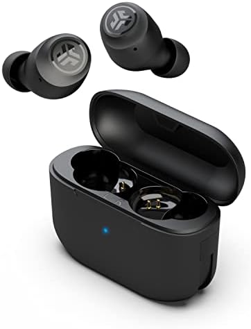 JLab Menj Levegő Pop Igaz, Vezeték nélküli Bluetooth-Fülhallgató + Töltés Esetén | Fekete | Dual Connect | IPX4 Verejték